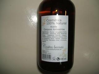 Aceite corporal antiestrías