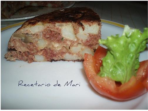 TORTILLA DE CARNE Y CHAMPIÑONES