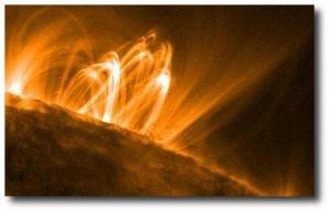 ArcosCoronales Chorros de plasma serían los causantes de la diferencia de temperatura en el Sol