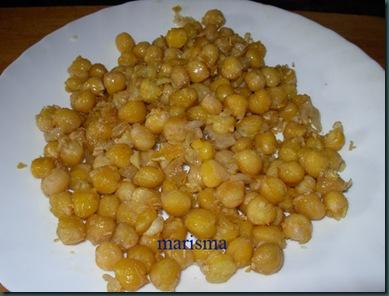 garbanzos fritos, racion 4 garbanzos fritos, racion 4