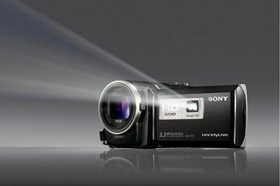 Videocámaras de Sony con proyector incorporado