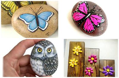 Ideas bonitas para pintar mariposas en piedras