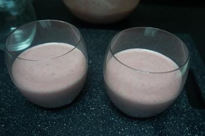 Mousse de fresa ligera