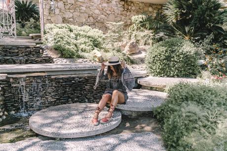 Elvis Honeymoon Hideway Boho_Dress-Lace_Up_Dress-Lack_of_Color-Revolve_Clothing-Straw_Hat-Soludos_Espadrilles-Palm_Springs-Outfit-Collage_Vintage-8