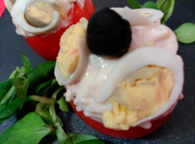 Tomates rellenos de arroz Tomates rellenos de arroz