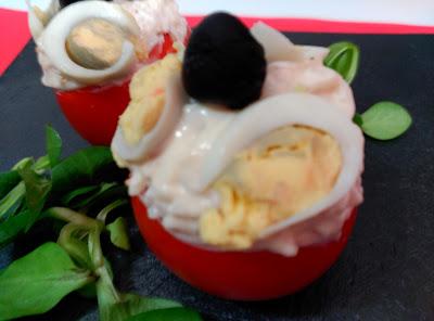 Tomates rellenos de arroz Tomates rellenos de arroz