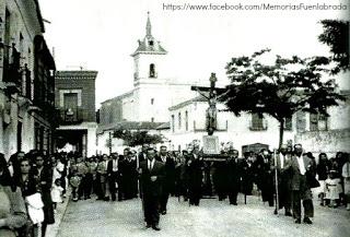 Foto antigua del Cristo de las Lluvias