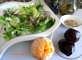 Ensalada de remolacha y naranja