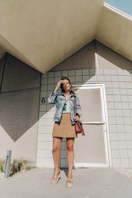 Suede & Denim Denim_Jacket-Saint_Laurent-Chloe_Top-Suede_Skirt-Chloe_Hudson_Bag-Espadrilles-Coachella-Palm_Springs-Outfit-Collage_Vintage-15