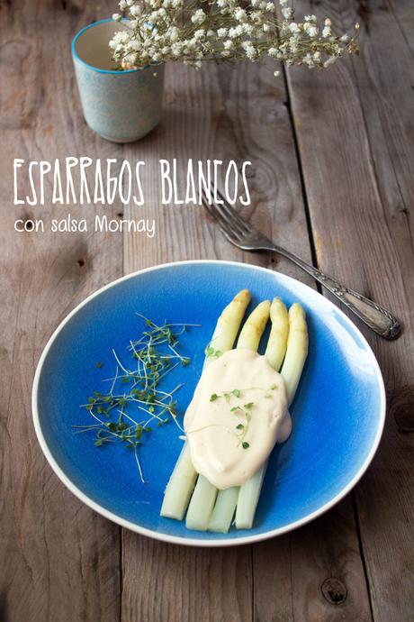 Esparragos blancos con salsa mornay