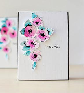 Tarjetas con flores de protagonistas - Handmade Greeting Cards.