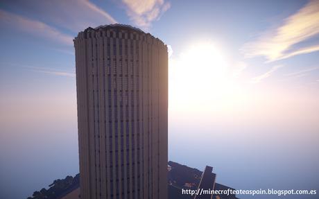 Réplica Minecraft Torre Europa Madrid (España)