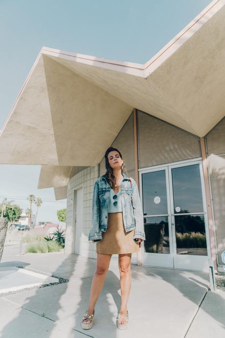 Suede & Denim Denim_Jacket-Saint_Laurent-Chloe_Top-Suede_Skirt-Chloe_Hudson_Bag-Espadrilles-Coachella-Palm_Springs-Outfit-Collage_Vintage-8
