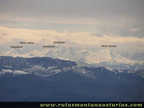 Desde el Sueve, macizo de Ubiña Desde el Sueve, macizo de Ubiña