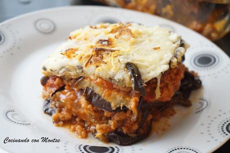 Lasaña de berenjenas o Mousaka Lasaña de berenjenas o Mousaka
