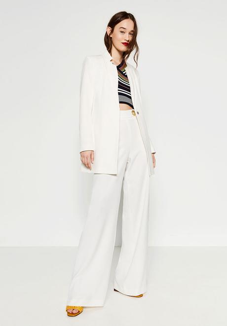 Zara traje sastre blanco