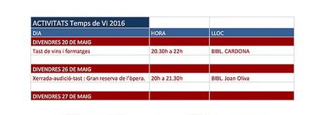 Temps de Vi 2016 Temps de vi