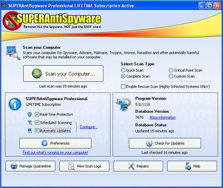 SUPERAntiSpyware Professional 6.0.1220,multilenguaje,protégé su pc de virus