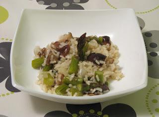 Risotto de espárragos y setas Risotto de espárragos y setas