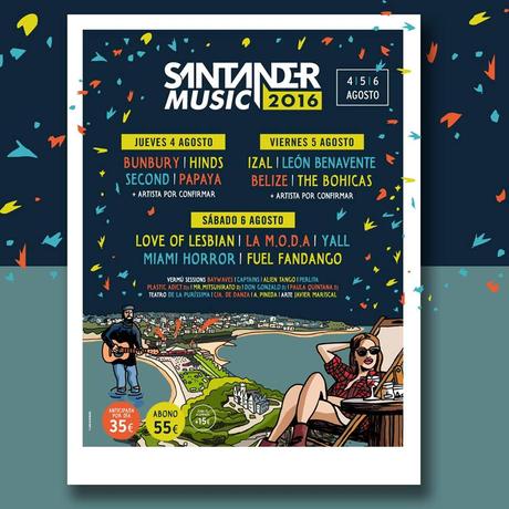 Santander Music Festival 2016, cartel por días