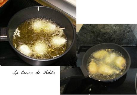 Cucharillas, con pisto manchego , bacalao y pimientos en tempura Cucharillas, con pisto manchego , bacalao y pimientos en tempura