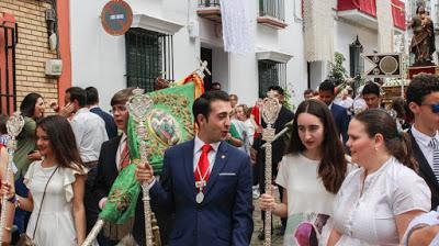 Participación en la procesión del Corpus Christi