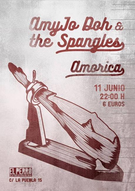 Amyjo Doh and the Spangles y Amorica en El perro de la parte de atrás del coche Amyjo Doh and the Spangles y Amorica en El perro de la parte de atrás del coche