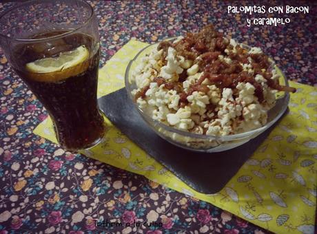 PALOMITAS CON BACON Y CARAMELO