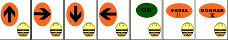 Bee Bots, ¡programación para niños! beebot card