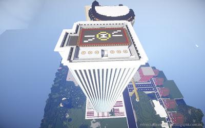 Réplica Minecraft de la Torre Picasso Madrid (España)
