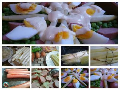 Ensalada de guisantes con espárragos Ensalada de guisantes con espárragos