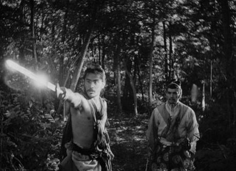 Manu Zapata_El cine (de estreno) fácil de leer_vivazapata.net_RASHOMON_Toshiro Mifune, Tajomaru y el señor feudal. el uso de la luz