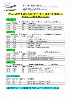 Hoy juega el equipo de Fúbtol Sala Femenino Almadén el I Maratón Liga Femenina de Diputación Provincial