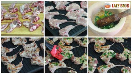 Chuletillas de cordero a la parrilla con toque especial. Receta de verano Chuletillas de cordero a la parrilla con toque especial. Receta de verano