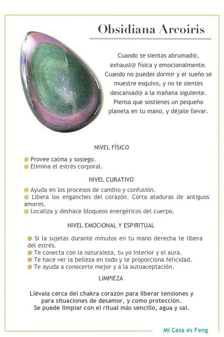 Gemas: La obsidiana arcoiris