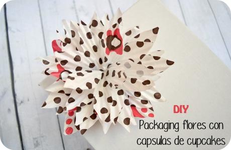 Packaging con capsulas de cupcakes - flores