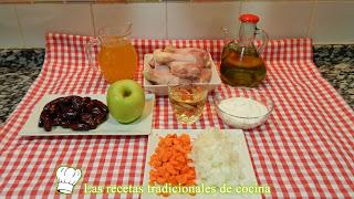 Pollo en salsa con dátiles y manzana receta fácil Pollo en salsa agridulce