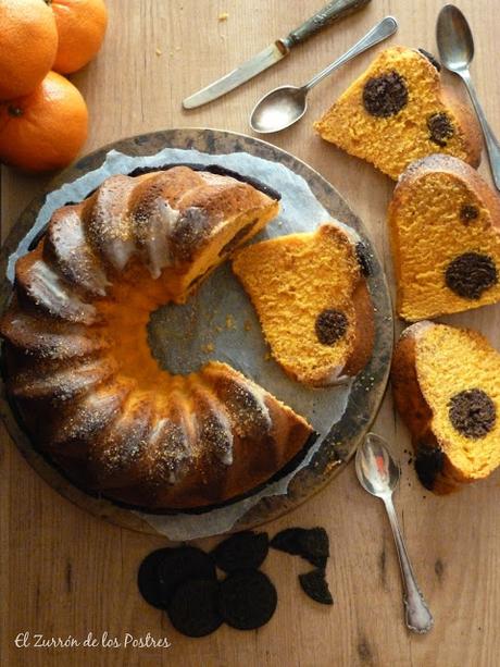 Bundt Cake de Naranja con Cake pops de Oreo