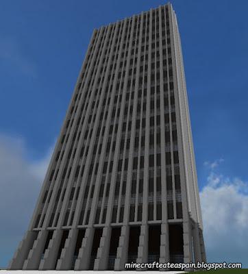 Réplica Minecraft del Edificio Coltejer, Medallin, Colombia.