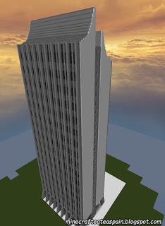 Réplica Minecraft del Edificio Coltejer, Medallin, Colombia.