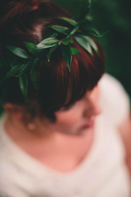 DIY Corona de flores primaveral green look crown