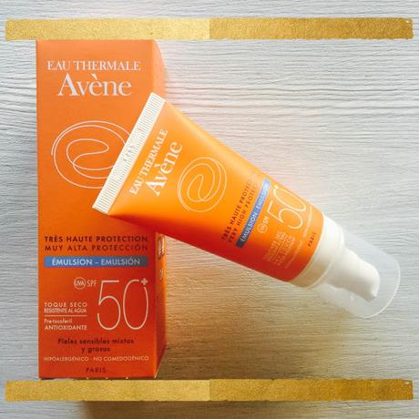 Avene Solar SPF50 toque seco Pieles MIXTAS/GRASAS