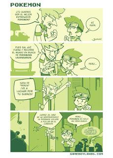 Reseña #206. Gameboylands, de J.C. Bonache Historieta del cómic Gameboylands sobre el videojuego Pokemon