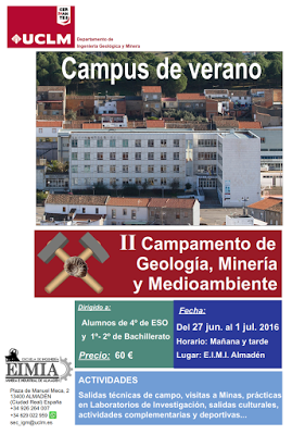 II Campamento de Geología, Minería y Medio Ambiente en la EIMI Almadén II Campamento de Geología, Minería y Medio Ambiente en la EIMI Almadén