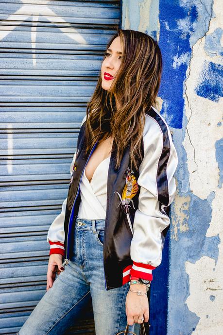Olivia Palermo TopShop Bomber Olivia Palermo TopShop Bomber