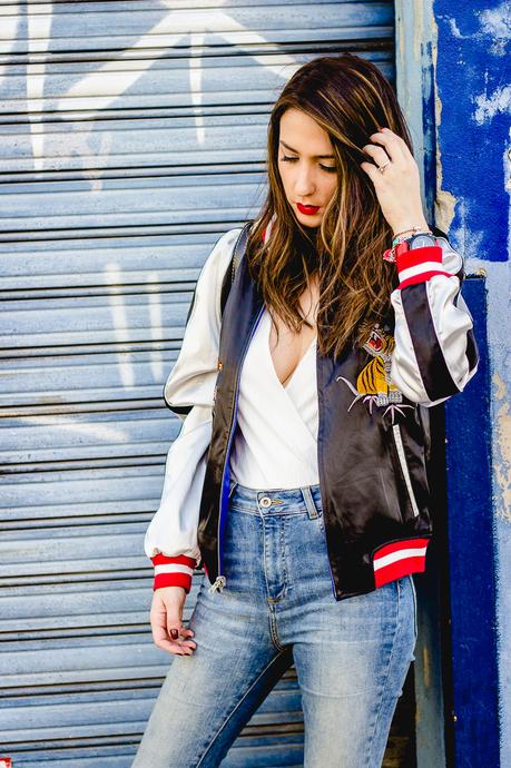 Olivia Palermo TopShop Bomber Olivia Palermo TopShop Bomber
