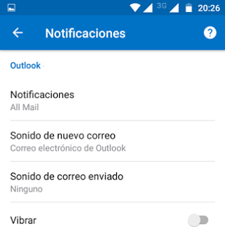 Como configurar las notificaciones [Correo Outlook movil]