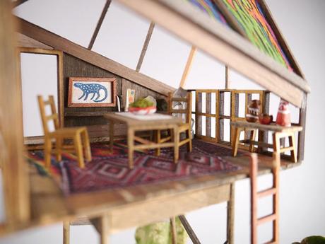 Casas de árbol miniatura en macetas Miniature Treehouses by Jedediah Cowyn Voltz / Casas de árbol miniatura / casahaus.net