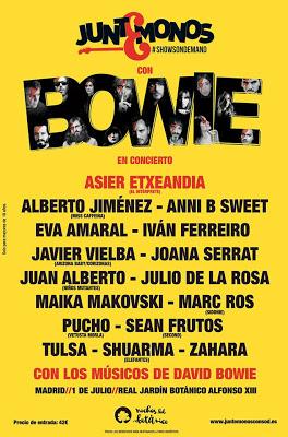 Dos conciertos en Madrid y Barcelona para rendir tributo a David Bowie