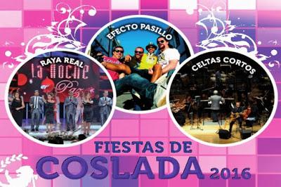 Fiestas de Coslada 2016: Celtas Cortos, Efecto Pasillo, Raya Real...